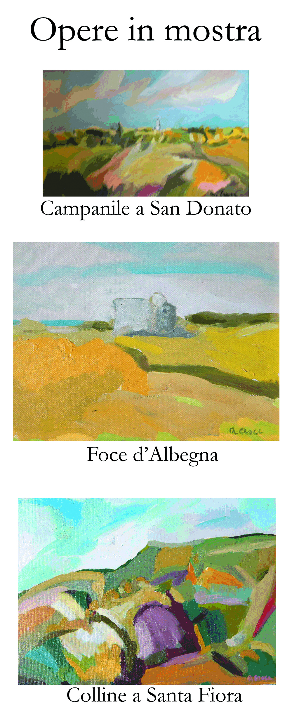 Tre delle opere di Antonio Croce, ingrandimento Tre delle opere di Antonio Croce, ingrandimento